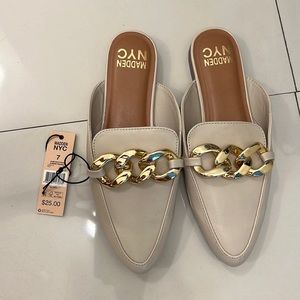 Women’s loafers.  Beige color